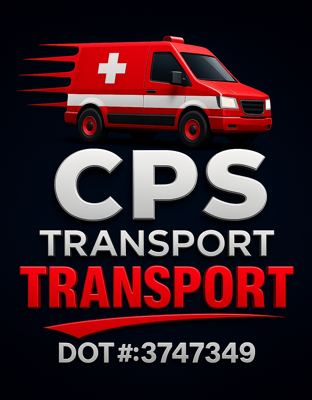 CPS Transport logo with a red van.